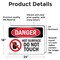 Signmission Hot Surface Sign, 18 in H x 24 in W, Vinyl Decal, Hot Surface Do Not Touch OS-2PACK-DS-D-1824-L-2231 - alternate 6